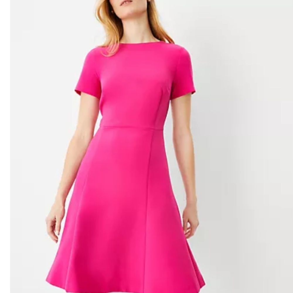 Ann Taylor Vibrant Pink shift Dress
